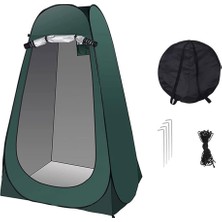 Kamp Pop Up Tuvalet Çadır Duş Gizlilik Çadırı Taşınabilir Değişen Soyunma Çadırları Odası Güneşlik Açık Sırt Çantası Barınak Kanopisi (Yeşil 120X120X190CM)