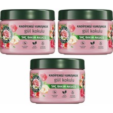 Herbal Essences Kadifemsi Yumuşaklık Gül Kokulu Saç Bakım Maskesi 300ML 3lü Paket