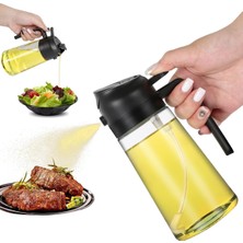 Pro Iplas Yağ Püskürtme Şişesi, 2'li Yağ Dağıtıcı ve Püskürtücü, Mutfak Için 470ML Yağ Şişesi, Hava Fritözü, Barbekü Salata ve Biftek Için Yağ Püskürtme Şişesi'