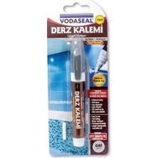Shopwave Vodaseal Çift Uçlu Su Bazlı Kokusuz Kalıcı Derz Kalemi Gri