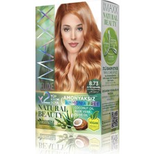 Maxx Deluxe Natural Beauty Amonyaksız Set Saç Boyası 8.73 Altın Karamel