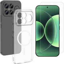 Vendas Xiaomi Poco F8 Ultra Kamera Korumalı M-Safe Şarj Özellikli Şeffaf Zore London Sert PC Kapak