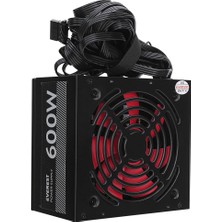 Shopwave Everest EPS-600A, Peak 600W, 12CM Fan, Atx, Aktif Pfc, Gamıng Power Supply (Psu) Bulk