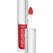 L'oreal Paris Plump Ambition Hyaluron Lip Oil Besleyici ve Nemlendirici Dudak Parlatıcısı - 380 Rouge In Love