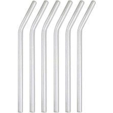 Mithra Life 6 Lı Şeffaf Eğimli Cam Pipet MIT1003