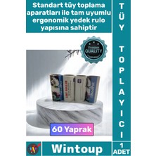 Wintoup #tüytoplama Evcil Hayvan Kedi Köpek Kıl Toz Temizleme Yapışkanlı 60 Yaprak Tüy Toplama Yedek Rulosu