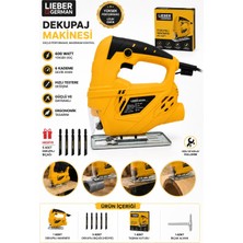 Lieber German 600 Watt Devir Ayarlı Dekupaj Bıçkı Makinesi 5 Bıçak Hediye