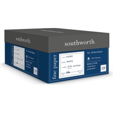 Southworth%25 Pamuk Iş #10 Zarf, 10,5 cm x 24,1 Cm, 25 Lb/90 Gsm, Dokuma Kaplama, Fildişi, 250 Zarf - Ambalaj Değişebilir (J404I-10)
