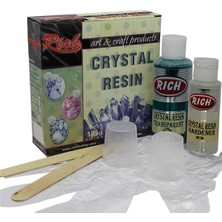 Rich Crystal Resin Transparan Şeffaf Kristal Reçine Set 195 cc