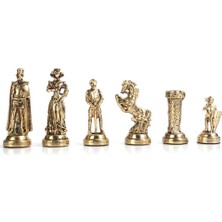 Gifthome Orta Boy Metal Ingiliz Satranç Taşı Parlak