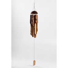 Feng Shui Coconat Bambu Rüzgar Çanı Küçük Boy