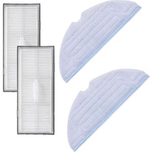 Mija Roborock S8, S8 Plus, S8 Pro Ultra Uyumlu Filtre Mop Yedek Set