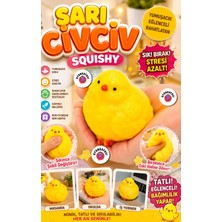 Oyun Kafası Sarı Civciv Squishy Oyuncak – Yumuşacık Sıkılabilir Stres Oyuncağı | Esnek, Eğlenceli ve Rahatlatıcı