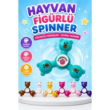 Oyun Kafası Hayvan Figürlü Spinner Karışık Model ve Renk 1 Adet Dönen Oyuncak Parmak Spinner Çocuk Oyuncağı