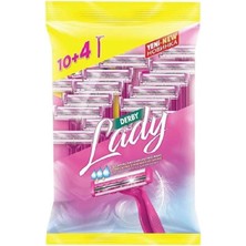Derby Lady Çift Bıçaklı 10+4 Lü Paket