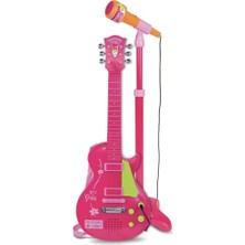 Nessiworld Elektronik Ayaklı Mikrofonlu Pembe Gitar