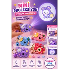 Oyun Kafası Mini Projeksiyon Oyuncak Işıklı Anahtarlık Süsü Karışık Renk 1 Adet