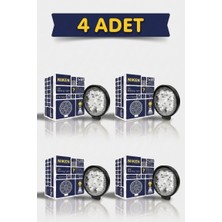 Arvonx 4 Adet Calısma Lambası Eco Yuvarlak 9 Ledlı