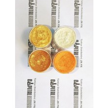 Capital 10G(25ML) X4 Renk Toz Metalik Sedef Epoksi Pigment Boya Sarı Ton
