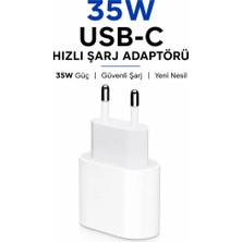 Blue Rain 35W Apple İphone 13 - 14 - 15 - 16 - Pro - Pro Max Usb-C Type-C Hızlı Şarj Aleti Adaptörü Başlık