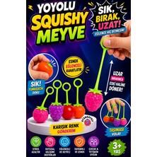 Oyun Kafası Squishy Yoyolu Meyve Stres Oyuncağı Sık Bırak Uzayan Elastik Oyuncak Karışık Renk