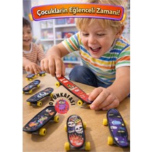 Oyun Kafası Mini Parmak 2 Adet Kaykay Seti Finger Skateboard Oyuncak Havalı Trik Kaykay Çocuk Oyuncağı