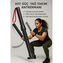 Clifton Cordless Battle Rope Fitness Çubuğu – Titreşimli Dalga Mekanizması – Kol, Omuz, Core
