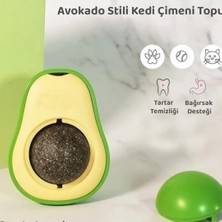 Jouis Avokado Kedi Nanesi Kedi Otu Topu Kedi Oyuncağı Yapışkanlı Catnip