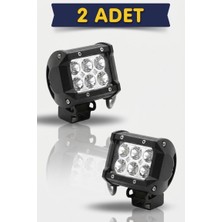 Arvonx 2'li Sıs Lamba Off Road Projektor 10-30V 6 LED Cakarlı Beyaz