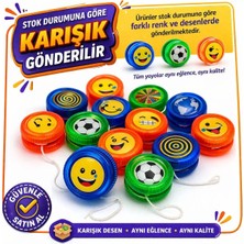 Oyun Kafası Emoji Yoyo Oyuncak | 1 Adet Renkli Eğlenceli Dönen Yoyo Oyunu