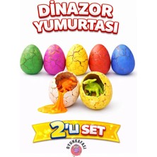 Oyun Kafası 2 Adet Suda Büyüyen Dinozor Yumurtası –3 cm Çatlayan Sürpriz Dinozor Yumurta