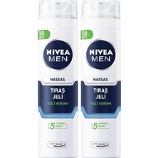 Nıvea Men Erkek Hassas Tıraş Jeli 200 Ml,tahrişe ve Yanmaya Karşı Koruma,alkolsüz Formül,hass