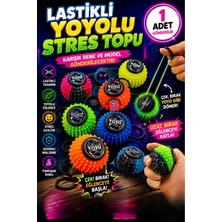 Oyun Kafası Lastikli Yoyolu Dikenli Stres Topu Karışık Renk ve Model Gönderilir 1 Adet