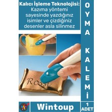 Wintoup #kalem Ez Graver Profesyonel Kalıcı Markalama Pratik Pilli Metal Ahşap Cam Şık Gravür Oyma Kalemi
