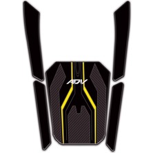 Redline Grafik Honda Adv 350 2023-2025 Uyumlu Sarı Siyah Tank Pad