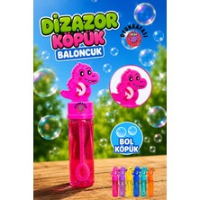 Oyun Kafası Dizazor Köpük Baloncuk Oyuncağı Dinozor Kapaklı Köpük Oyuncak 1 Adet Karışık Renk