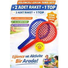 Oyun Kafası Çocuk Tenis Seti – 2 Raket + 1 Top Mini Eğlenceli Oyun Seti
