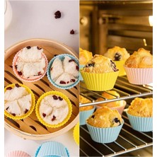Ckm Silikon 6'li Silikon Muffin Kalıbı Karışık Renk