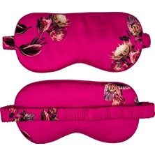 Icon SILK%100 Saf Ipek Uyku Maskesi Göz Bandı (Fuşya)