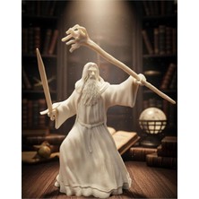 Hivhestın Gandalf Beyaz (Gandalf The White) 3D Baskı Figür - 23 cm - Pla Malzeme