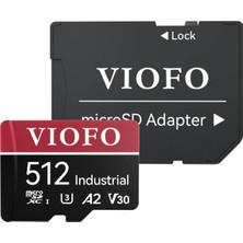 High Endurance 512GB Class 10 A2 V30 100MB/S Okuma 90MB/S Yazma Micro Sd Hafıza Kartı