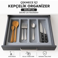 Deltaaks Çekmece Içi Kepçelik Düzenleyici 55X49 cm (36.5X40 cm Kadar Kesilebilir)