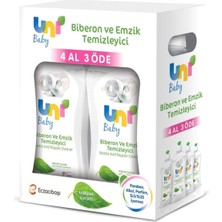 Uni Baby Biberon ve Emzik Temizleyici Set 4'lü 500 ml