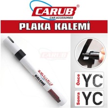 Şüscaroto Aksesuar Carub Siyah Plaka Yazma Kalemi Plaka Boya KALEMI,CRB-065