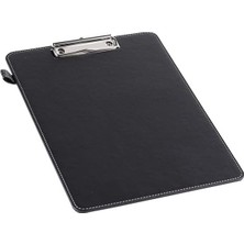 Kapaksız Sekreterlik A4 100 Yaprak Kapasiteli Clip Board Vegan 23X33 Cm. Siyah