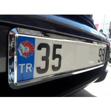 Yeni Nesil Krom Plakalık 2 Adet Krom Plaka Altlığı 299684613