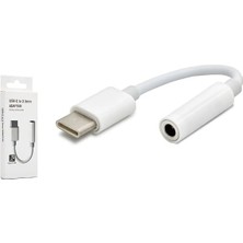 To 3.5mm Kulaklık Adaptörü Usb-C Ses Dönüştürücü Dac Chipli Yüksek Çözünürlüklü Ses