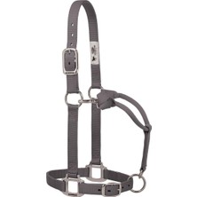 Weaver Leather 35-7375-GH Orijinal Ayarlanabilir Naylon Halter Krom Kaplama Donanım, Grafit, 2,54 C