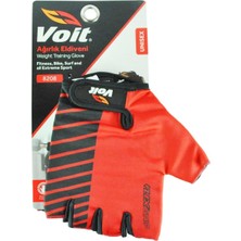 Voit 8208 Ağırlık Eldiveni Medium Kırmızı-Siyah