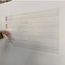 Tutunabilir Kağıt Kılavuz Çizgili Yazı Tahtası Akıllı Kağıt Tahta 100×56 cm Yeni Müfreda